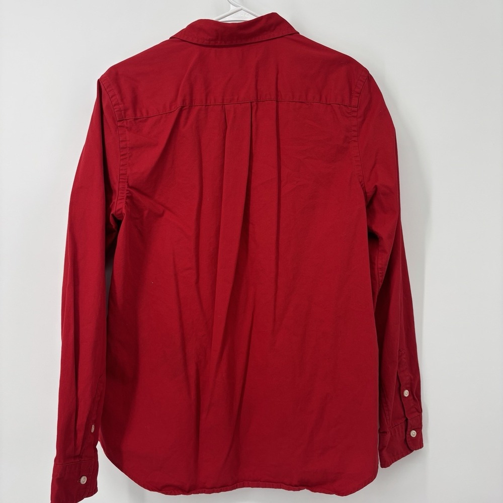 Ralph Lauren Red Button Up Dress Shirt Boys XL 18-20 Long Sleeve Pony Logo - Picture 2 of 8